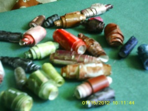 My abstract of a first go at paper beads.