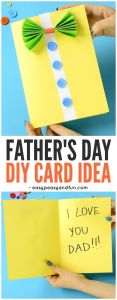 Fathers day easy card blog colorful shirt tie