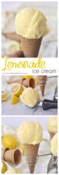 Lemon Ice cream summer dessert blog yellow